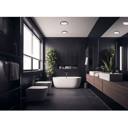LED Zunanja stropna svetilka s senzorjem gibanja BENO LED/12/18W/230V 3000/3500/4000K IP65 antracit okrogla