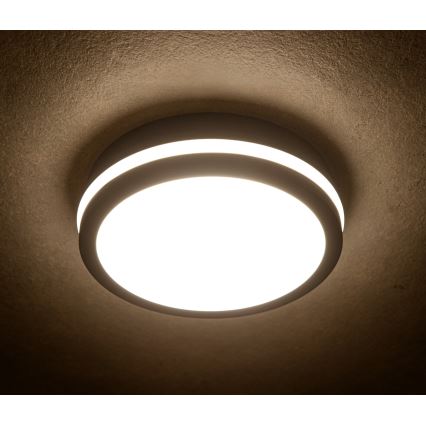 LED Zunanja stropna svetilka s senzorjem gibanja BENO LED/12/18W/230V 3000/3500/4000K IP65 antracit okrogla