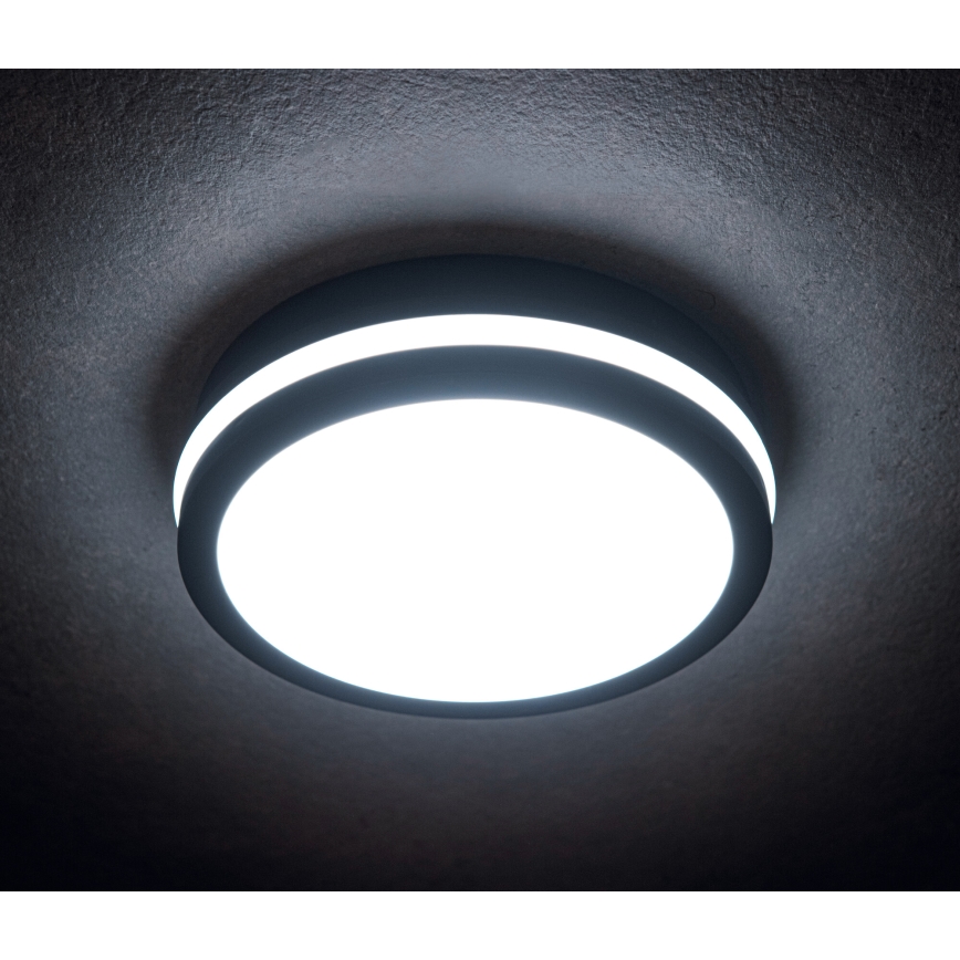 LED Zunanja stropna svetilka s senzorjem gibanja BENO LED/12/18W/230V 3000/3500/4000K IP65 antracit okrogla