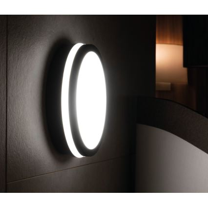 LED Zunanja stropna svetilka s senzorjem gibanja BENO LED/12/18W/230V 3000/3500/4000K IP65 antracit okrogla