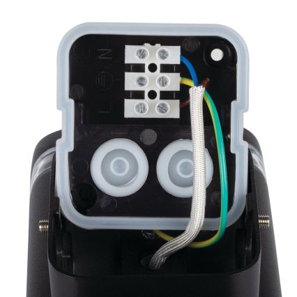 Zunanja stenska svetilka ZEVI 1xGU10/10W/230V IP54 črna