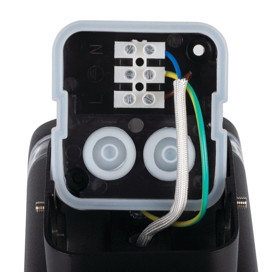 Zunanja stenska svetilka ZEVI 1xGU10/10W/230V IP54 črna