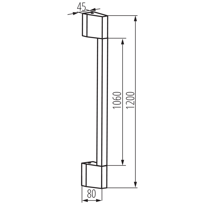 LED Zunanja stenska svetilka YALTE LED/11W/230V 3000K IP54 črna