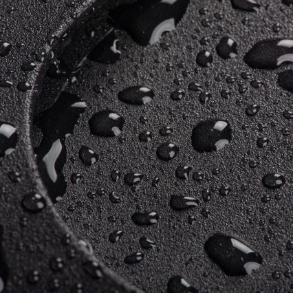 LED svetilka za stopnišče s senzorjem gibanja in senzorjem mraka EXIN LED/2,5W/230V 3000K IP65 črna okrogla