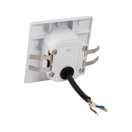 LED svetilka za stopnice s senzorjem gibanja in senzorjem mraka EXIN LED/2,5W/230V 3000K IP65 bela, kvadratna