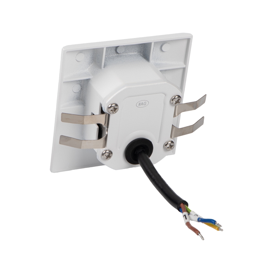 LED svetilka za stopnice s senzorjem gibanja in senzorjem mraka EXIN LED/2,5W/230V 3000K IP65 bela, kvadratna