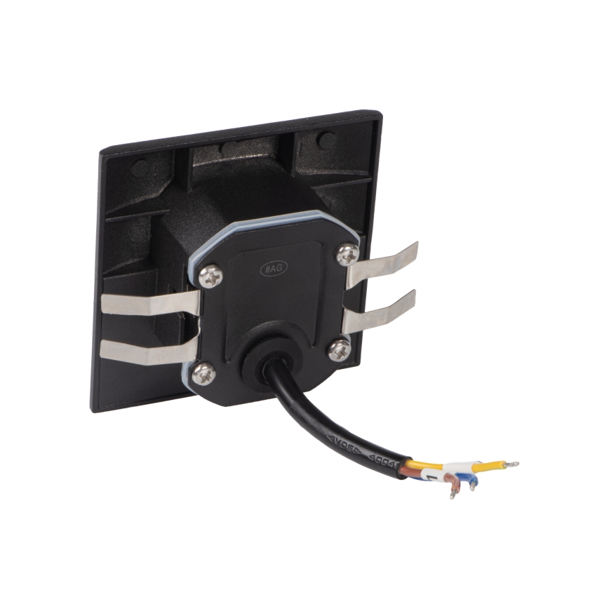 LED stopniščna svetilka s senzorjem gibanja in mraka EXIN LED/2,5W/230V 3000K IP65 črna kvadratna