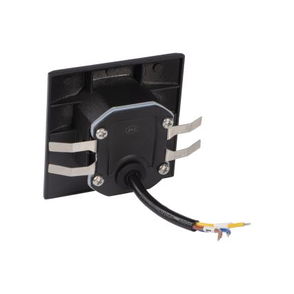 LED stopniščna svetilka s senzorjem gibanja in mraka EXIN LED/2,5W/230V 3000K IP65 črna kvadratna