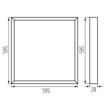 LED vgradni stropni panel BLINGO AIO LED/38W/230V 3000/4000/6500K 60x60 cm CRI 90