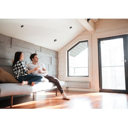 LED vgradna stropna svetilka FIZU LED/4W/230V 3000/4000/6500K črna