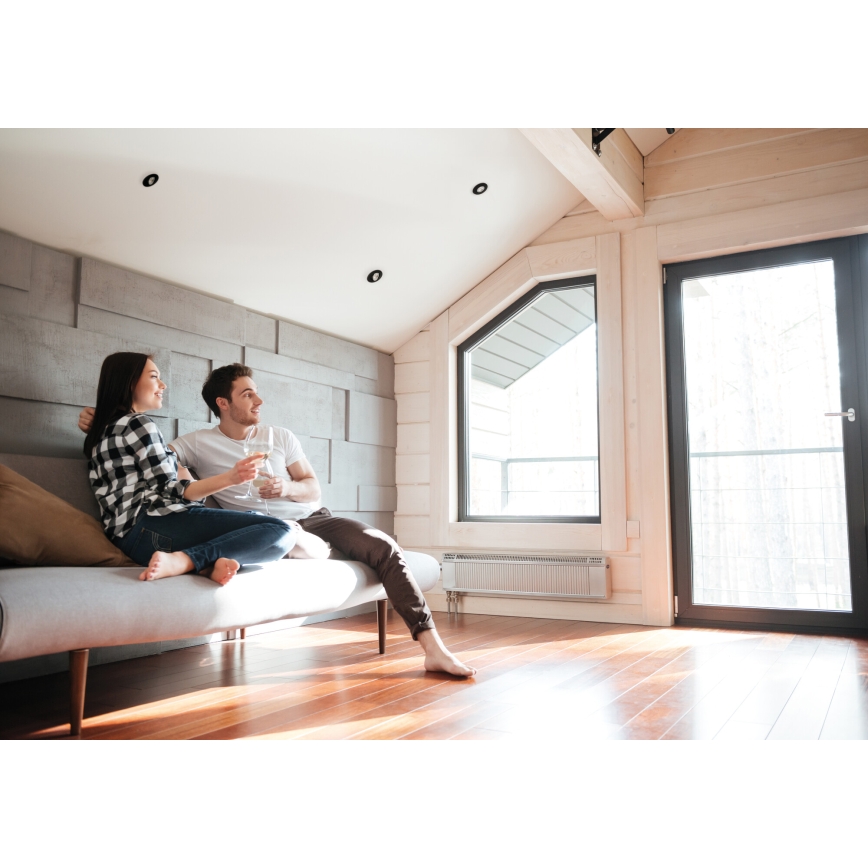 LED vgradna stropna svetilka FIZU LED/4W/230V 3000/4000/6500K črna