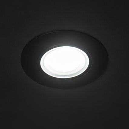 LED vgradna stropna svetilka FIZU LED/4W/230V 3000/4000/6500K črna
