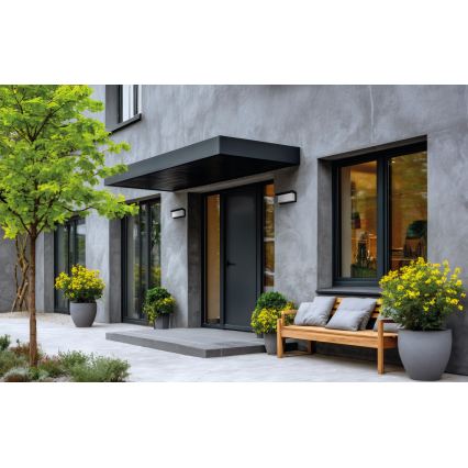 Zunanja stenska svetilka LERTO 1xE27/15W/230V IP54 črna