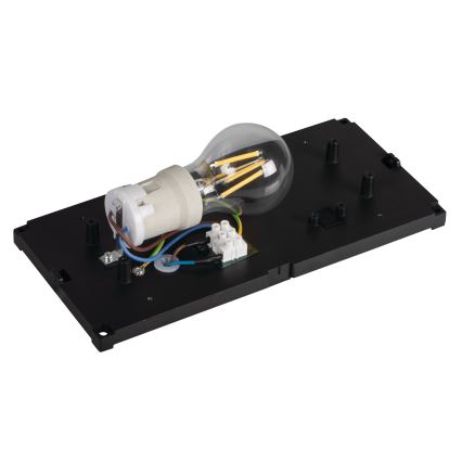 Zunanja stenska svetilka LERTO 1xE27/15W/230V IP54 črna