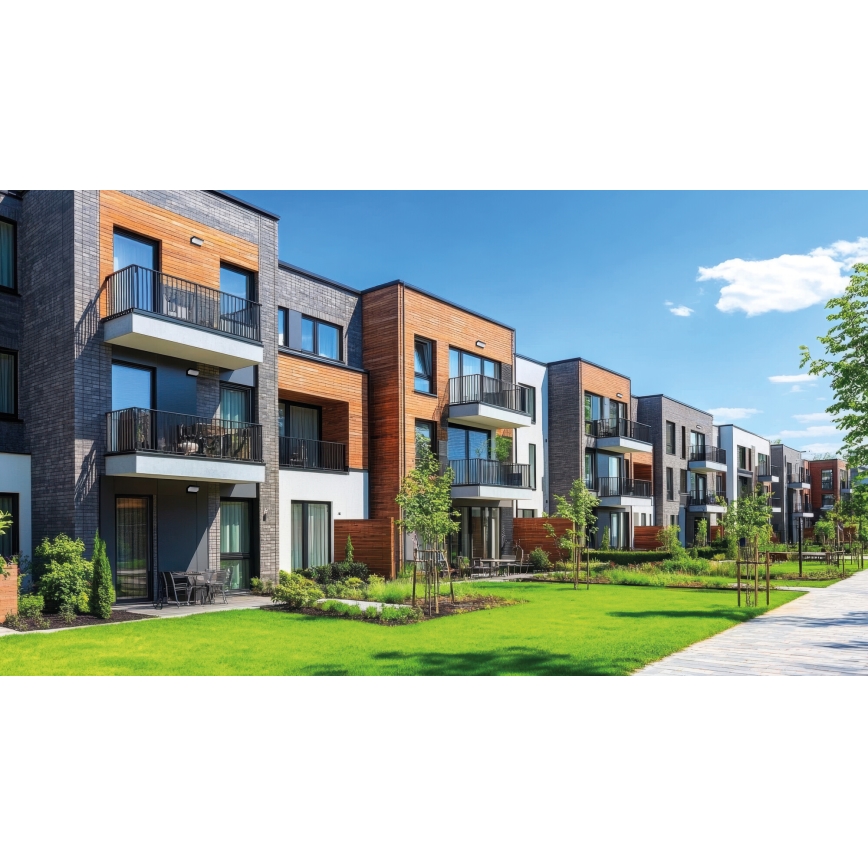 LED zunanja stenska svetilka LERTO LED/12W/230V IP54 črna