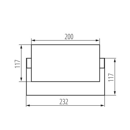 LED zunanja stenska svetilka XERTO LED/20W/230V 3000/4000/6500K IP65 črna