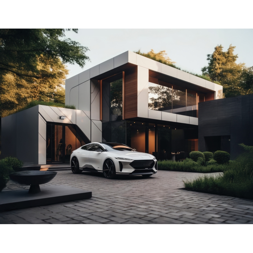 LED zunanja stenska svetilka s senzorjem gibanja in mraka XERTO LED/20W/230V 3000/4000/6500K IP44 črna