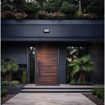 LED zunanja stenska svetilka s senzorjem gibanja in mraka XERTO LED/20W/230V 3000/4000/6500K IP44 črna