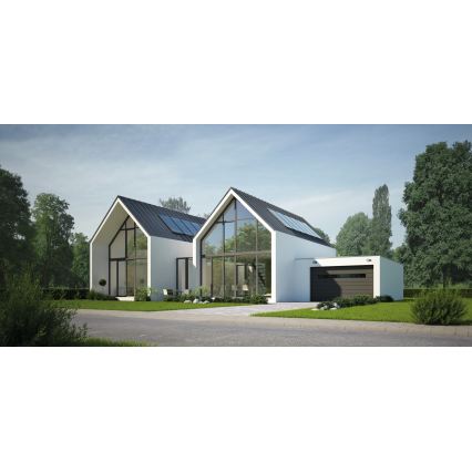 LED zunanja stenska svetilka s senzorjem gibanja in mraka XERTO LED/20W/230V 3000/4000/6500K IP44 črna