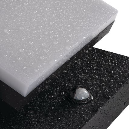 LED zunanja stenska svetilka s senzorjem gibanja in mraka XERTO LED/20W/230V 3000/4000/6500K IP44 črna