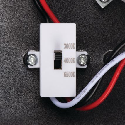 LED zunanja stenska svetilka s senzorjem gibanja in mraka XERTO LED/20W/230V 3000/4000/6500K IP44 črna