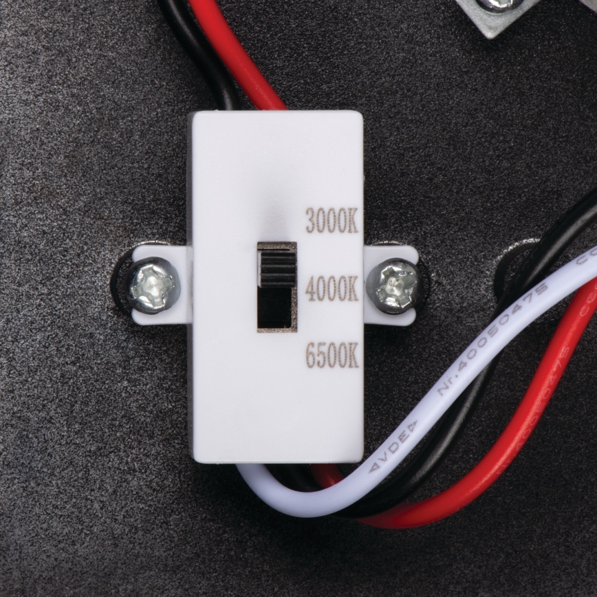 LED zunanja stenska svetilka s senzorjem gibanja in mraka XERTO LED/20W/230V 3000/4000/6500K IP44 črna