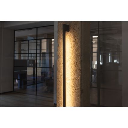 LED zunanja stenska svetilka YALTE LED/8,5W/230V 3000/4000/6500K 93 cm IP54 črna