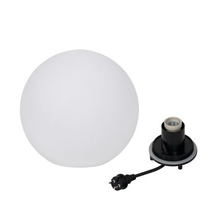 Zunanja svetilka STONO, 1×E27 (20 W), 230 V, premer 30 cm, IP65, bela