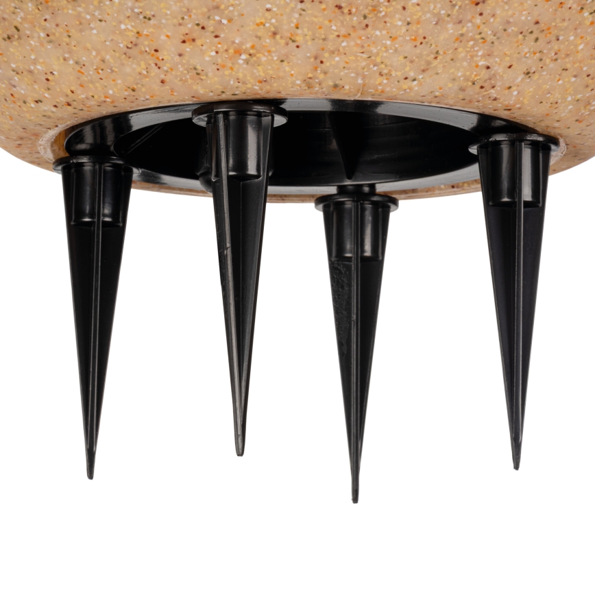 Zunanja svetilka STONO 1xE27/15W/230V, premer 20 cm, IP65, bež