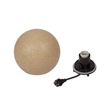 Zunanja svetilka STONO 1xE27/15W/230V, premer 20 cm, IP65, bež