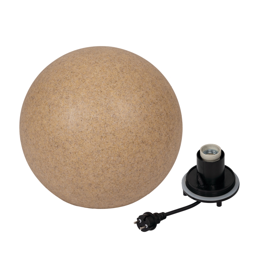 Zunanja svetilka STONO 1xE27/20W/230V Ø 40 cm IP65 bež