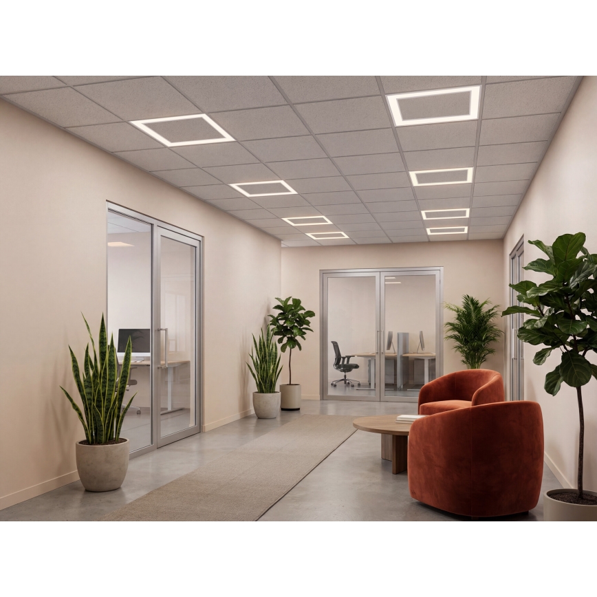LED vgradni okvir AVAR LED/32W/230V 3000/4000/6000K 60x60 cm UGR19