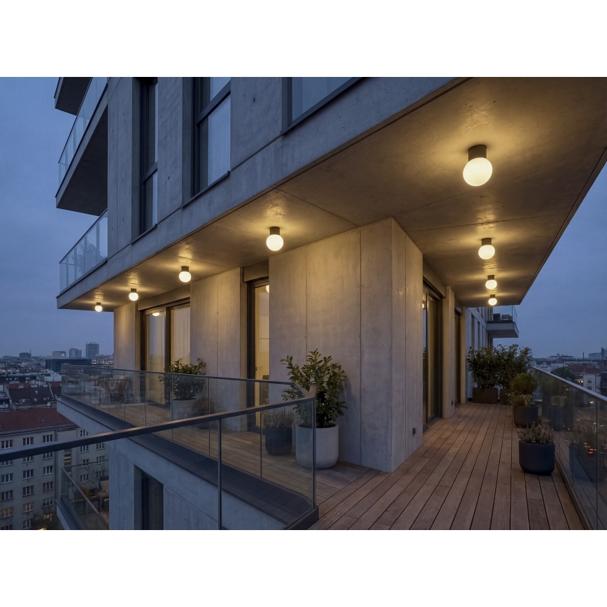 Zunanje točkovno svetilo STONO 1xE27/15W/230V IP65 antracit