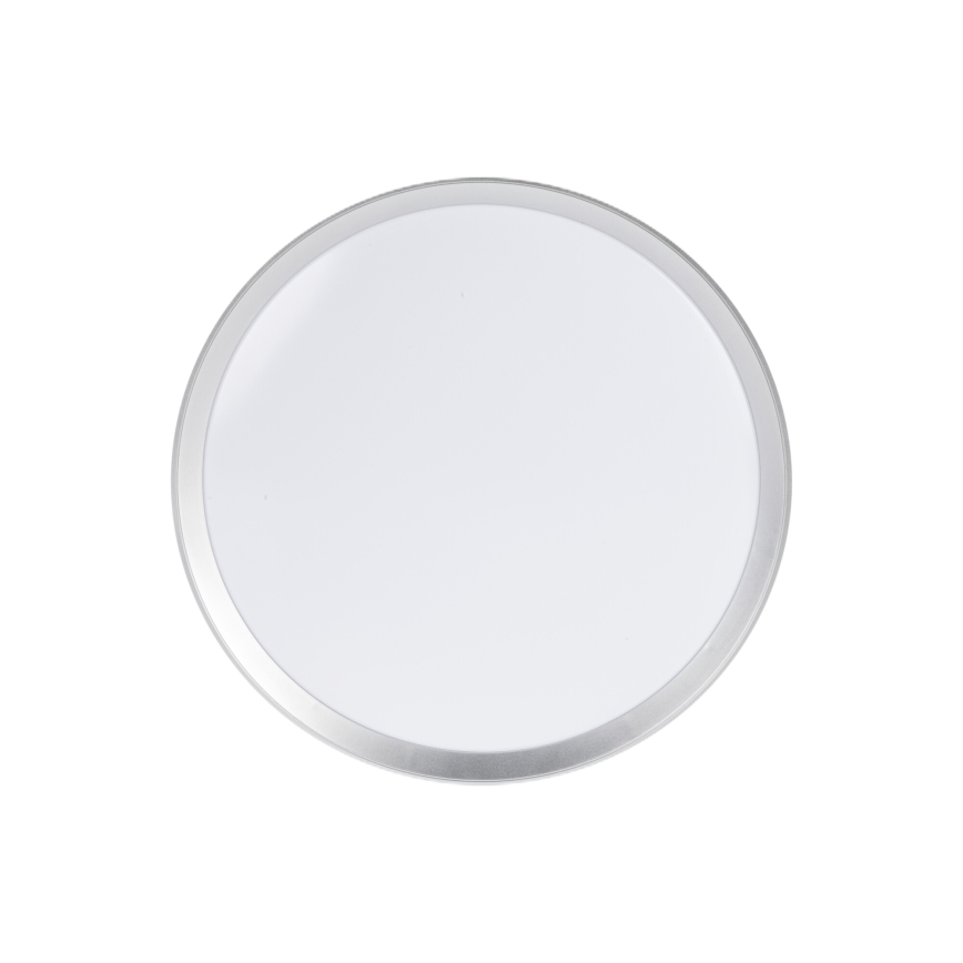 LED stropna svetilka z zatemnjevanjem LIXAN LED/47W/230V 3000-6500K premer 38,6 cm bela/srebrna + daljinski upravljalnik