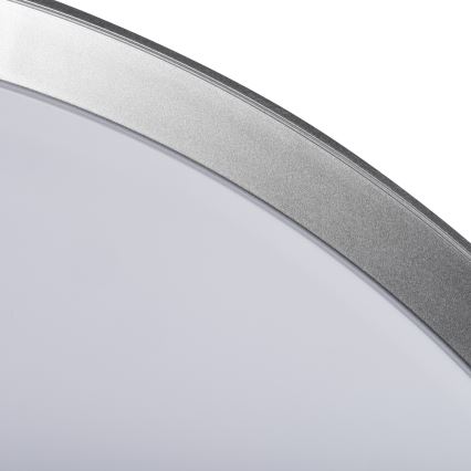 LED stropna svetilka z zatemnjevanjem LIXAN LED/47W/230V 3000-6500K premer 38,6 cm bela/srebrna + daljinski upravljalnik