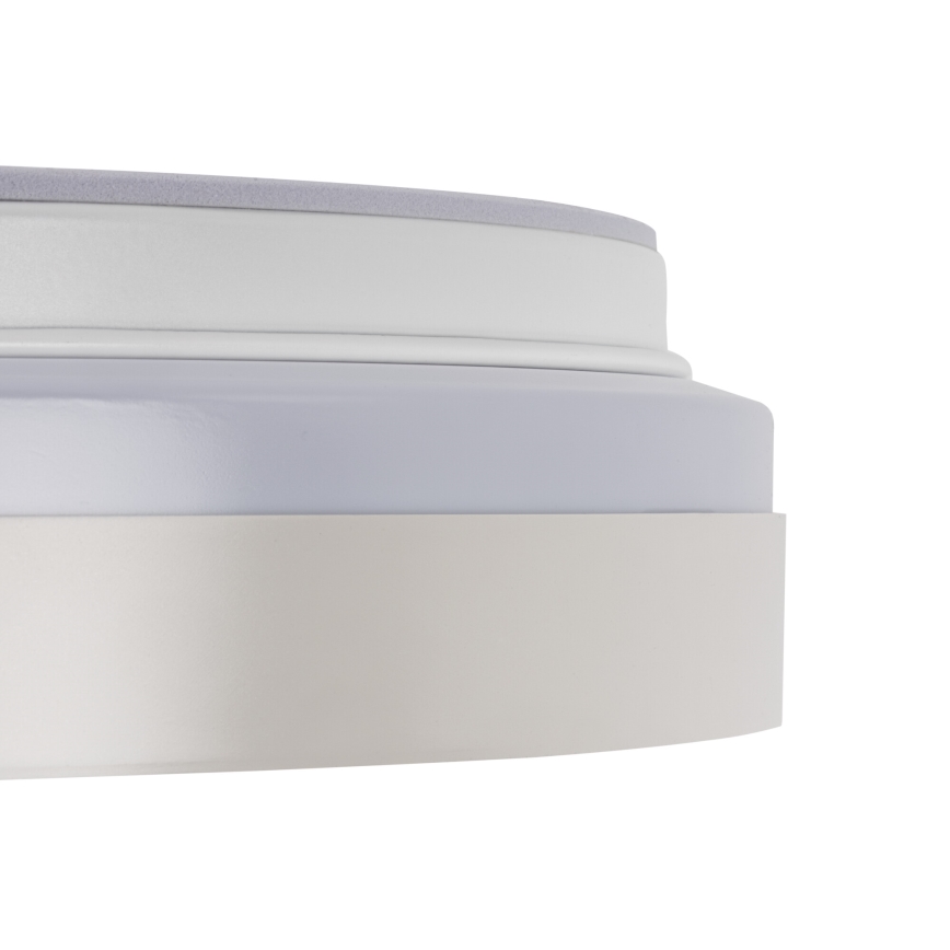 LED stropna svetilka z zatemnjevanjem LIXAN LED/47W/230V 3000-6500K premer 38,6 cm bela/srebrna + daljinski upravljalnik