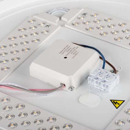 Zatemnjivo LED stropno svetilo LIXAN LED/47W/230V 3000-6500K premer 38,6 cm bela/črna + daljinski upravljalnik