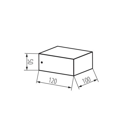 Zunanja stenska svetilka LEGINO 1xGX53/11W/230V 80 cm IP65 antracit