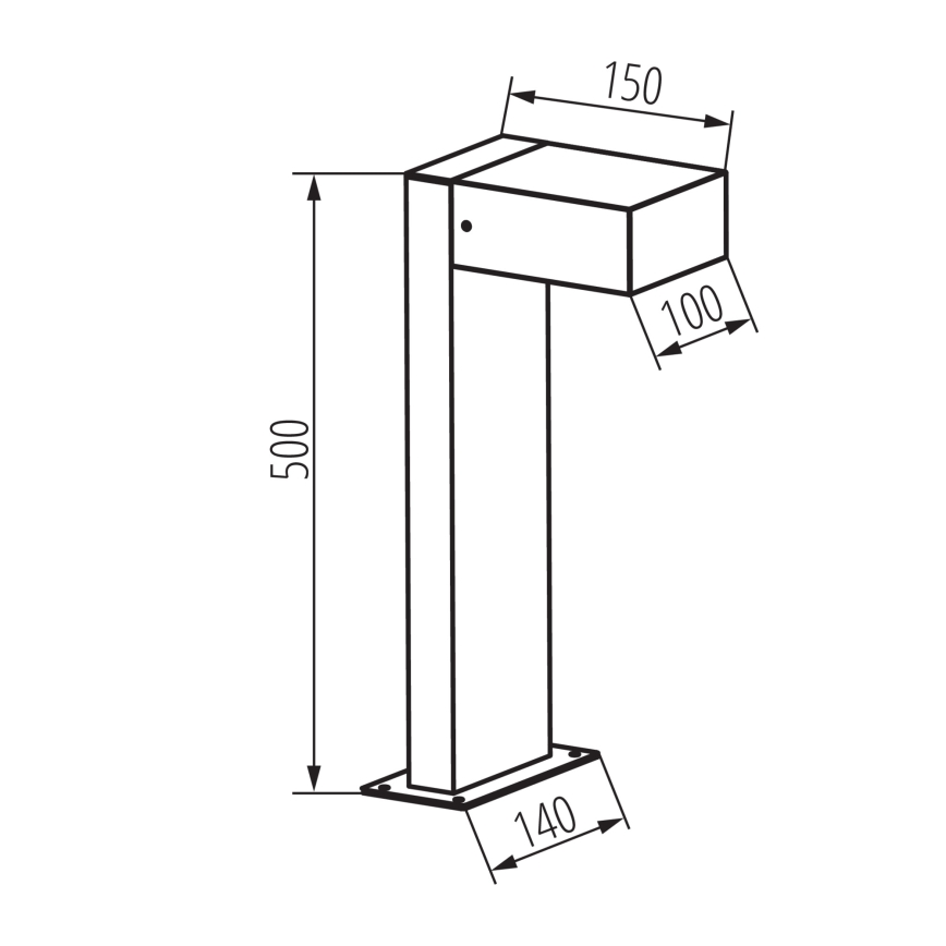 Zunanja svetilka LEGINO 1xGX53/11W/230V 50 cm IP65 antracit