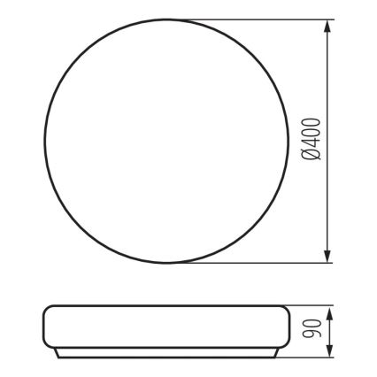 Kopalniška stropna svetilka PERAZ 2xE27/15W/230V pr. 40 cm IP44