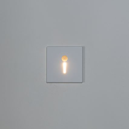 LED svetilka za stopnice s senzorjem gibanja in mraka MAGNIK LED/1,7W/230V 2700/3300/3900/4600/5700K bela kvadratna