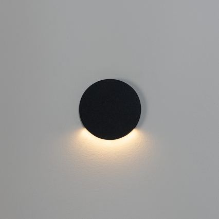LED stopniščno svetilo MAGNIK LED/1,7W/230V 2700/3300/3900/4600/5700K črno okroglo
