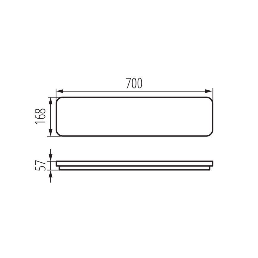LED Stropna svetilka LINCEA LED/15/20/24W/230V 3000/4000/6500K IK08 IP40