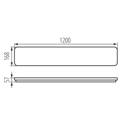 LED Stropna svetilka LINCEA LED/30/38/45W/230V 3000/4000/6500K IK08 IP40