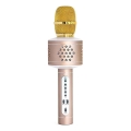 Karaoke mikrofon 6W/5V 1500 mAh Bluetooth v zlati barvi