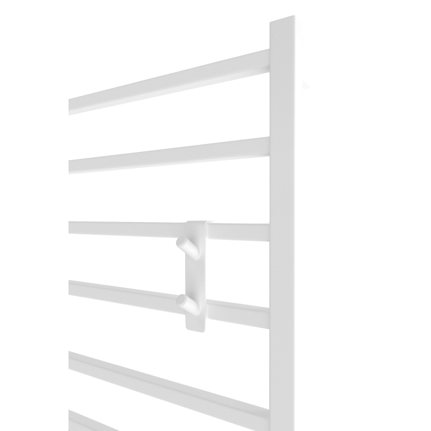 Kavelj za radiator INOX (nerjaveče jeklo)/bela