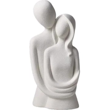 Keramična namizna dekoracija 20x9,5x7,5 cm siva