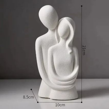 Keramična namizna dekoracija 20x9,5x7,5 cm siva