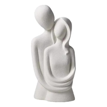 Keramična namizna dekoracija, 21 x 8,5 x 10 cm, bela