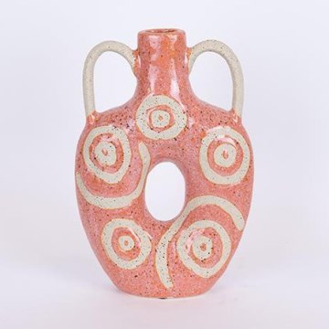 Keramična vaza 31x20,5 cm roza